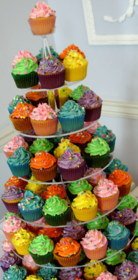 Colourful Birthday Cupcakes 
