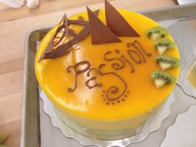 Passionfruit Mousse Cake 