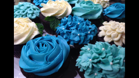 Blue Themed Cupcakes 