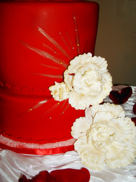 Red and White Cake 