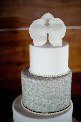 Silver Sequins Cake  