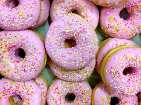 Pink Funfetti Doughnut
